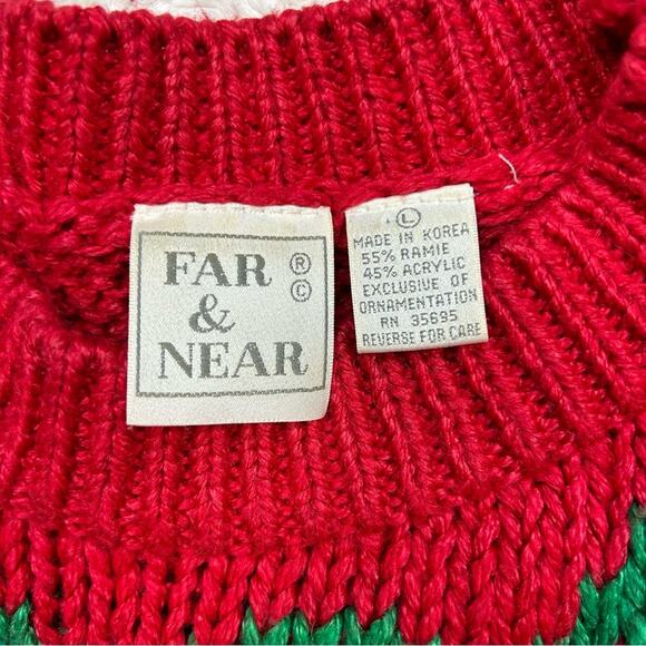 Vintage Far & Near Christmas Ornament Sweater large - Picture 8 of 8